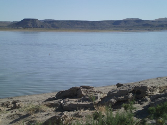 Hilltop view of the lake