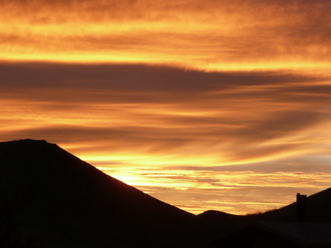 Sunrise at Owl Canyon, Nov. 1, 2012