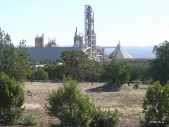 The cement plant is our only neighbor in the Prescott National Forest